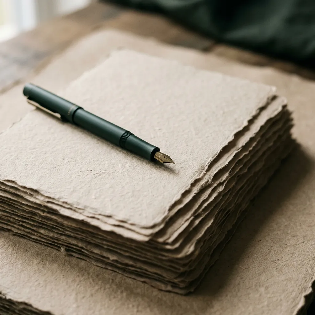 Premium paper and ink pen