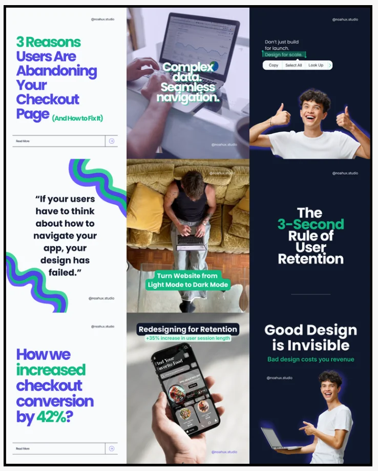 Social media design and Canva templates for brand launch.